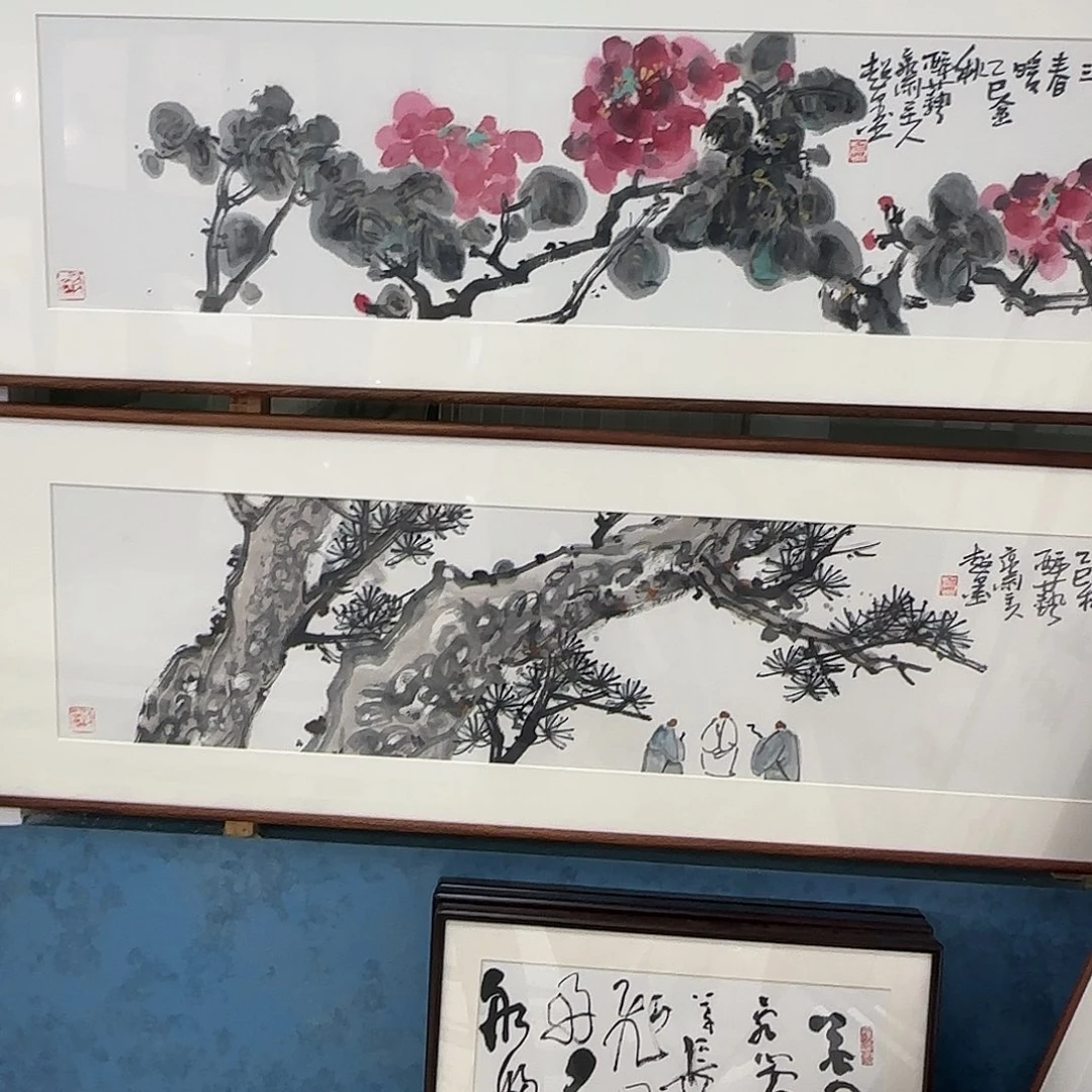 长***征国画郑志超精品带框