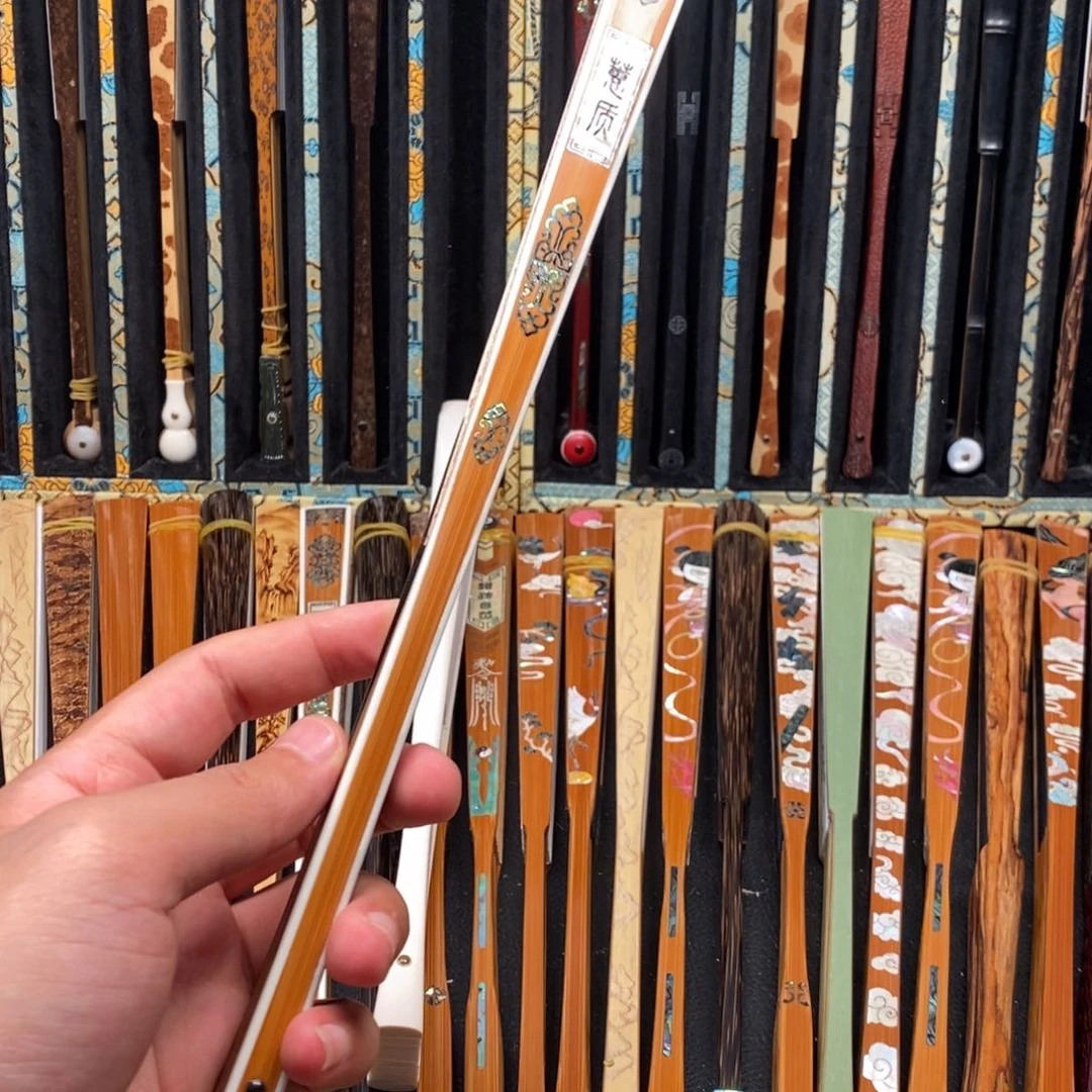 扇子哈**袄蕙质兰心三合青小骨镶嵌