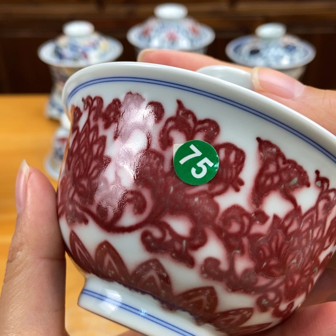 手绘现代茶具非古董
