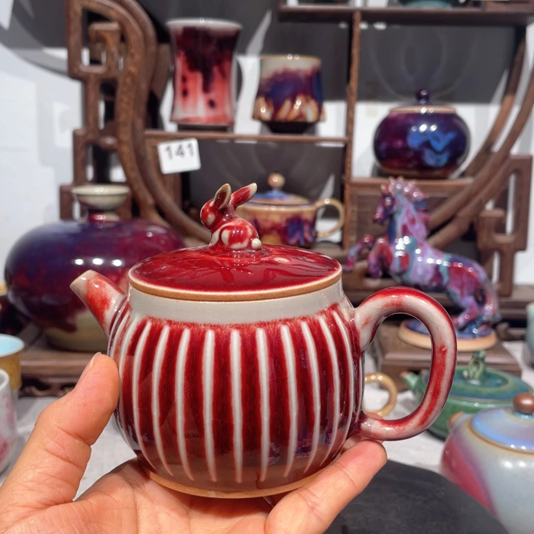 鱼***士中国神后钧瓷茶器