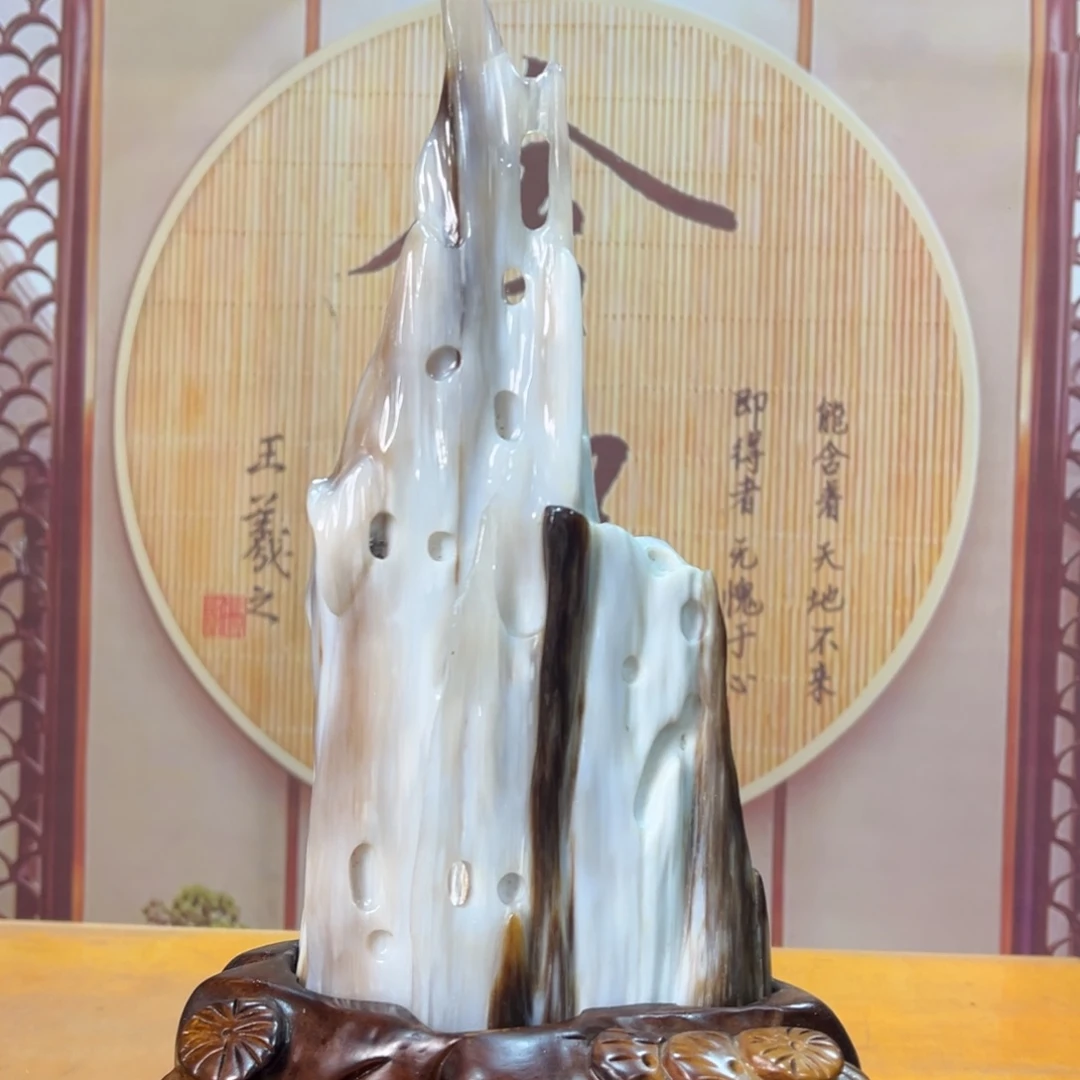 硅化玉（树化玉）未镶嵌摆件