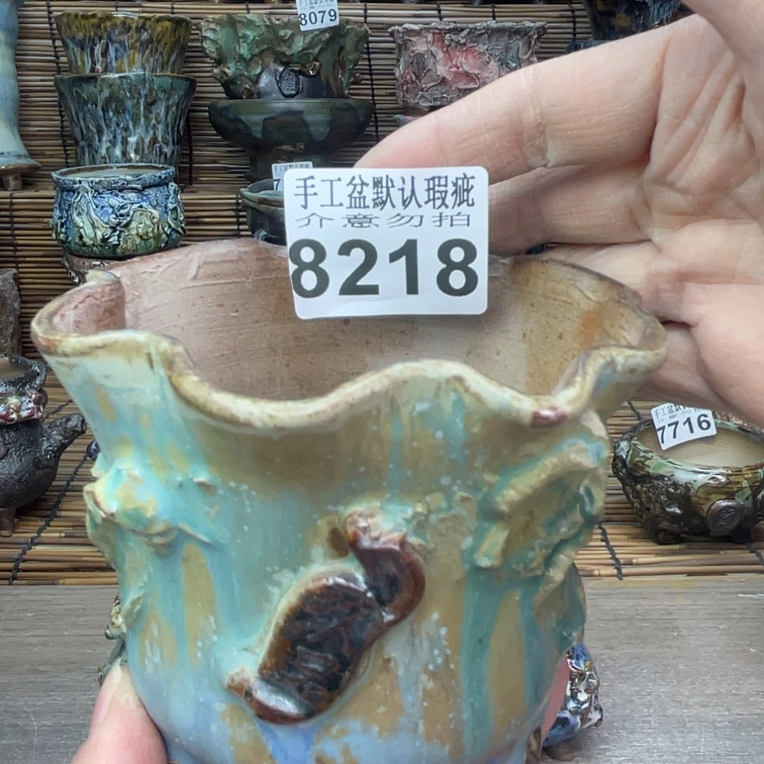 手工花盆默认瑕疵完美者勿拍