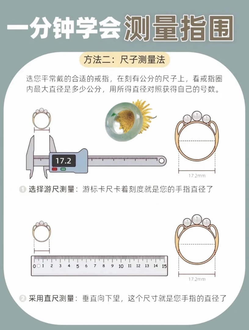 仟年红非洲翠指圈测量教程，新手必看，物拍哦