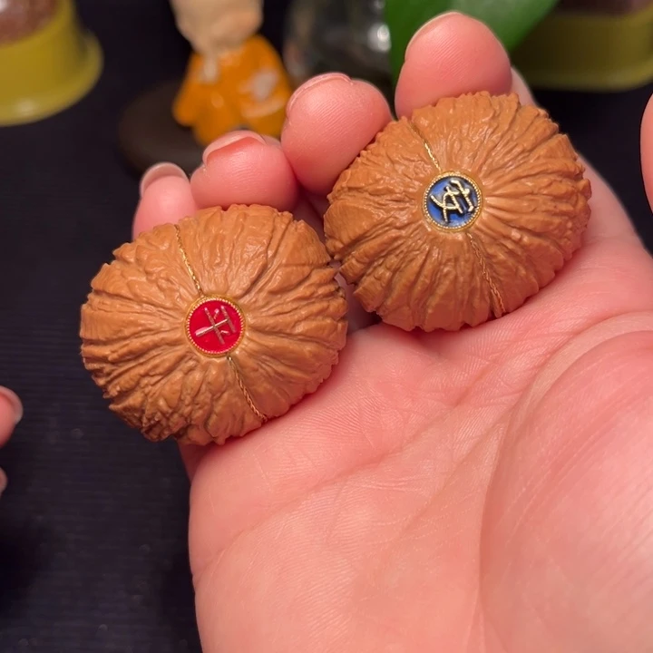 把件文玩核桃猴头元宝39