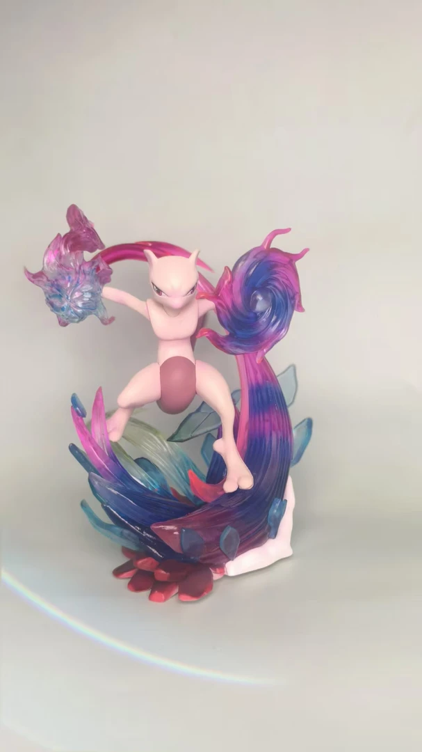 宠物精灵版场景 超梦 可发光公仔摆件动漫手办模型优质版