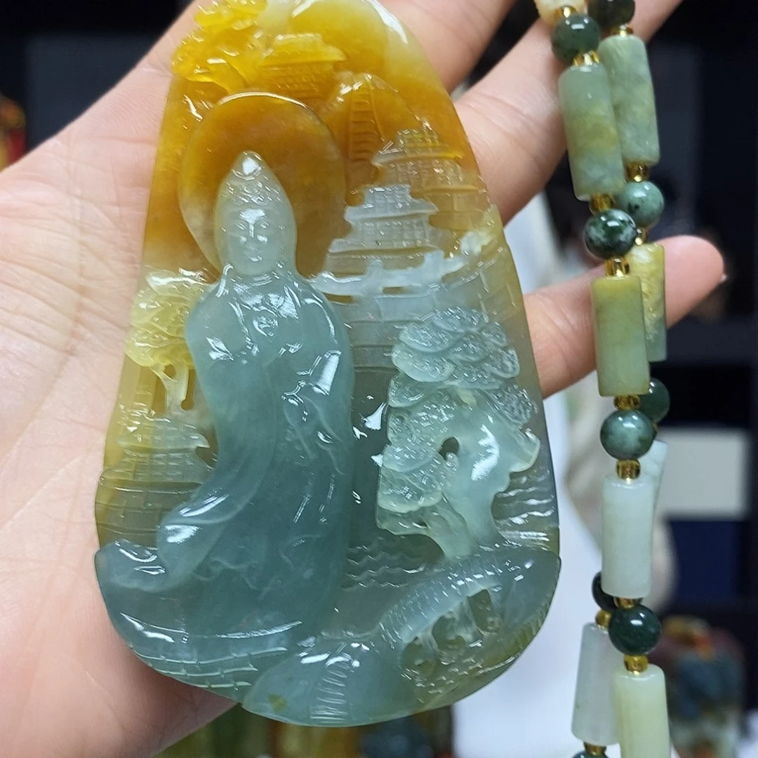 未镶嵌岫玉挂件吊坠