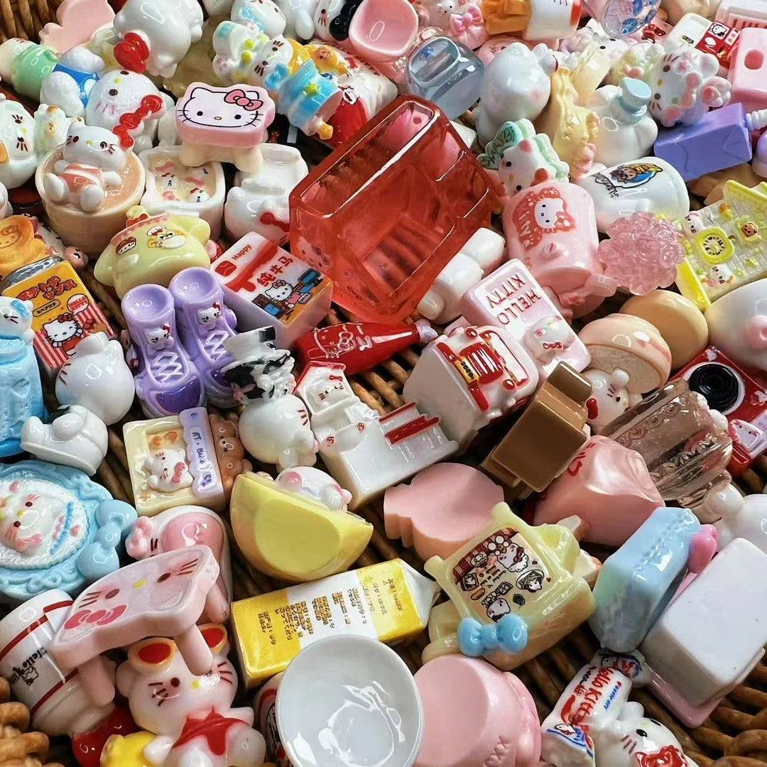 【全KT】高货定制食玩DIY饰品冰箱贴配件立体摆件树脂配饰混装