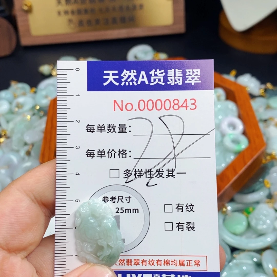 翡翠未镶嵌颈饰843