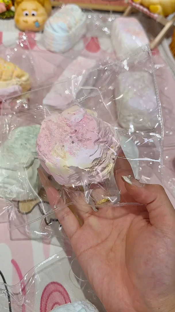 绘笙捏捏乐 长绒布丁瑕疵手工硅胶捏捏发货后不支持退