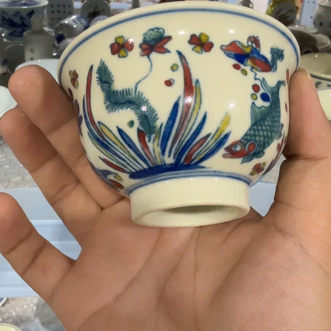瓷片摆件手绘瓷器处理