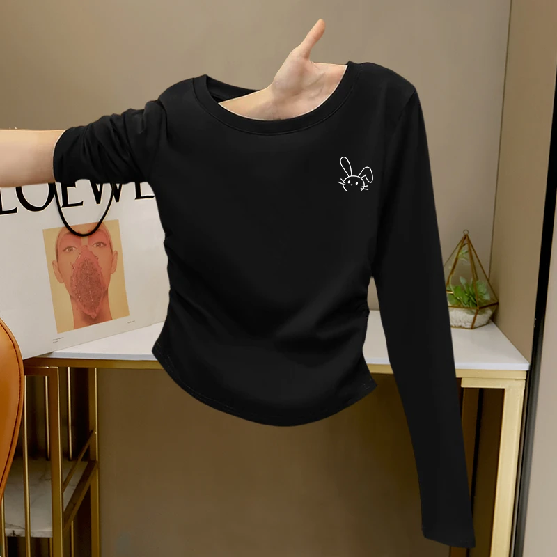 长袖t恤女2025新款今年流行的爆款女装秋冬季内搭棉打底衫T恤上衣