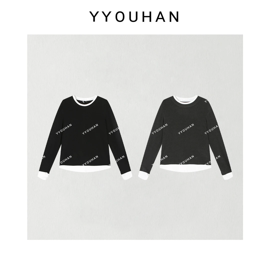 月月 2025秋冬新款【叠加温度】双领设计时尚休闲百搭长袖2510C6504