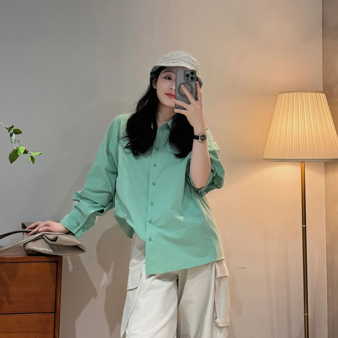 今婷衬衫女2025新款爆款洋气外穿高级休闲小衫打底上衣-M25102301