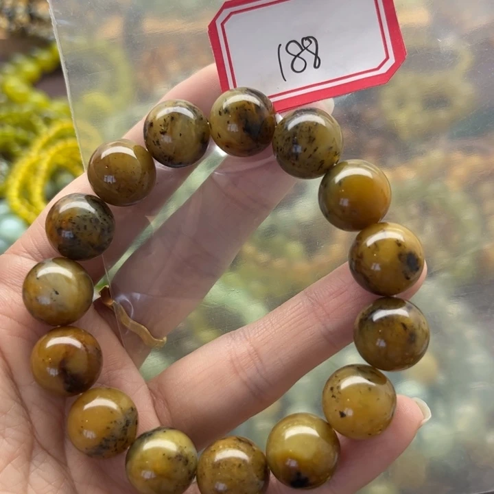 未镶嵌蛇纹石玉手链