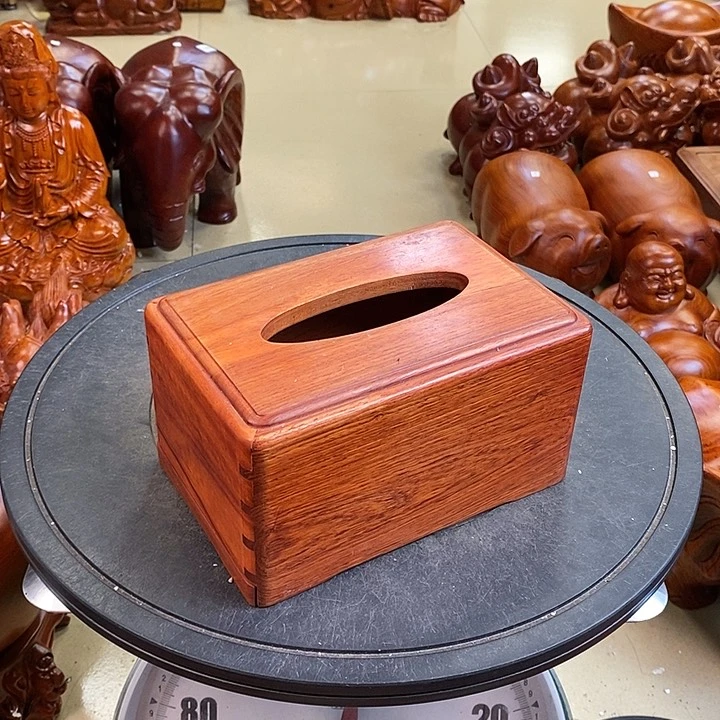 缅甸花梨木纸巾盒
