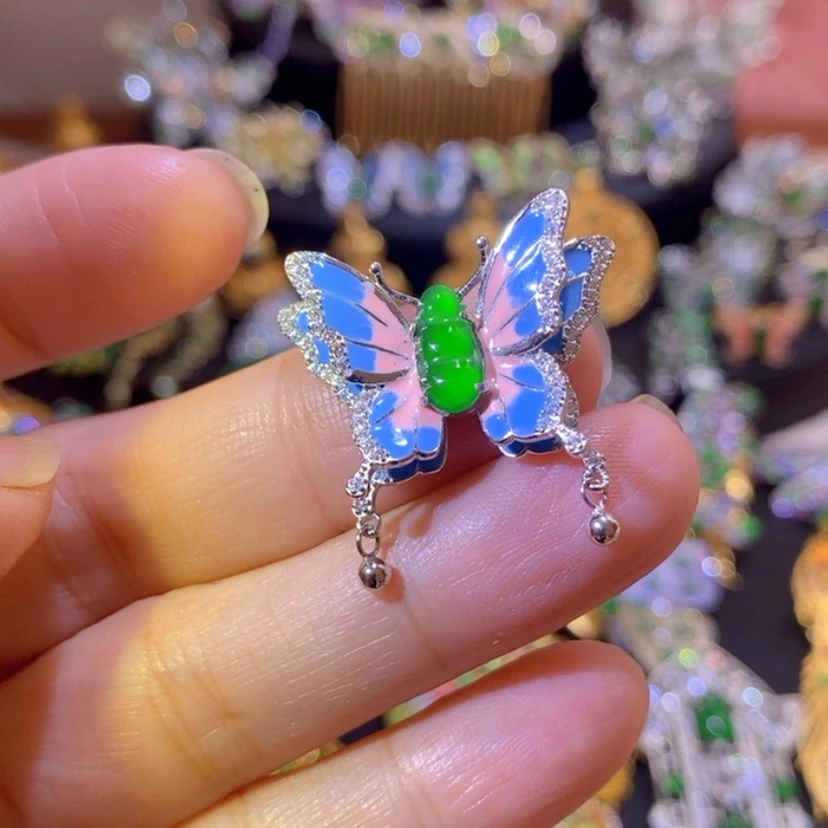 【闪购商品】银S925镶嵌挂件翡翠