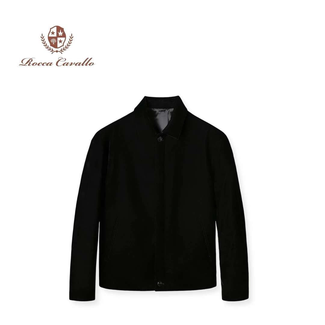 <丝绒棉服>男士秋冬定制进口丝绒 老钱风经典翻领棉服外套  8726