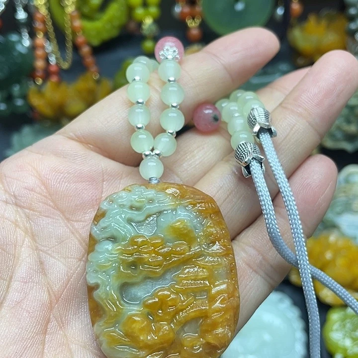 未镶嵌蛇纹石玉颈饰