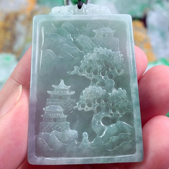 翡翠未镶嵌吊坠(不含链)
