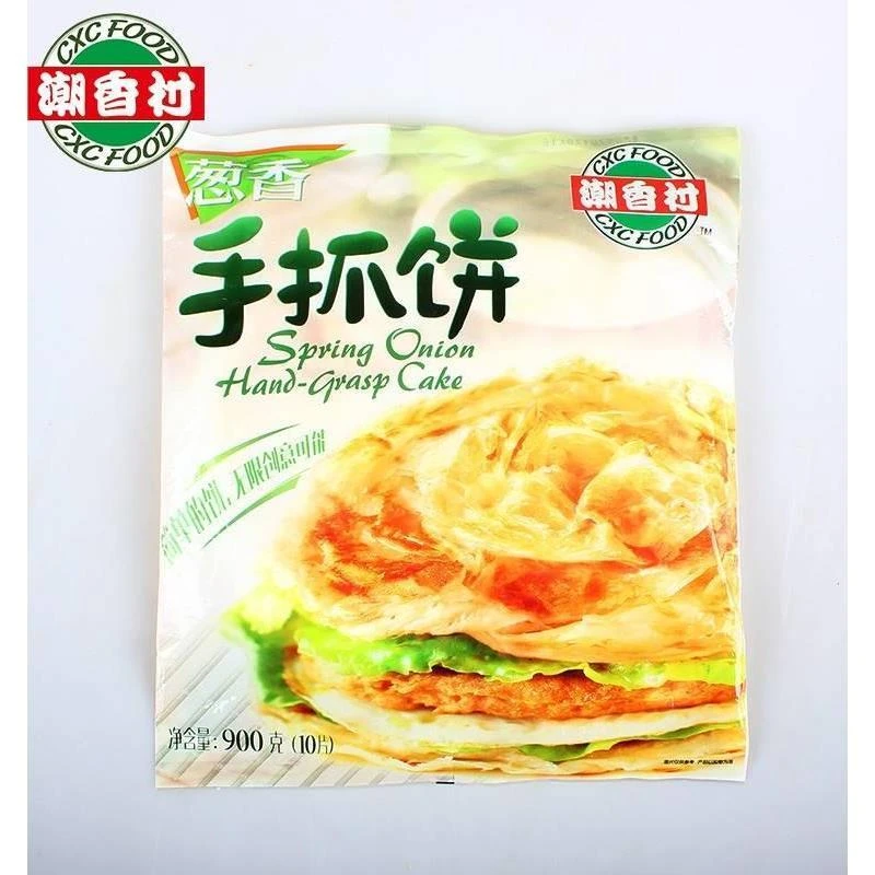 潮香村手抓饼900g(10片）葱香原味方便早餐家用手撕卷饼半成品饼