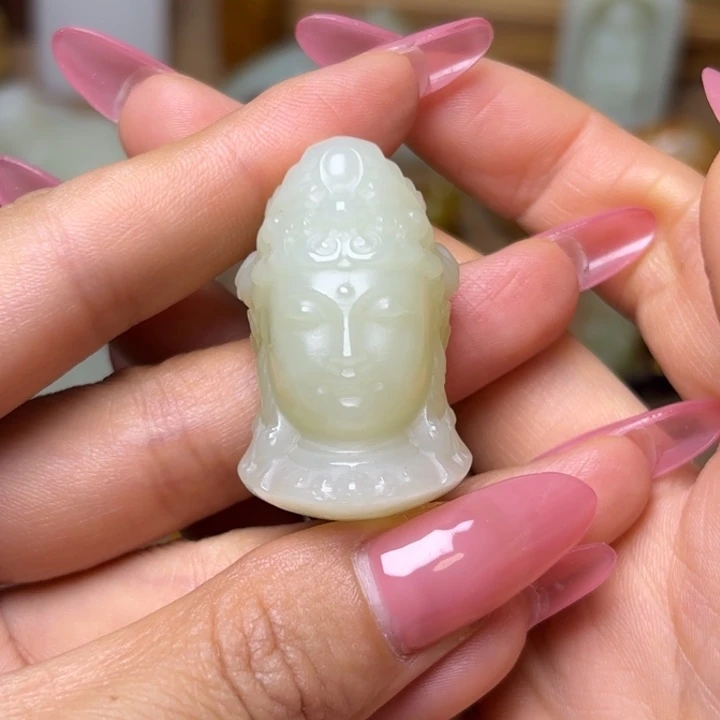 和田玉未镶嵌吊坠(不含链)