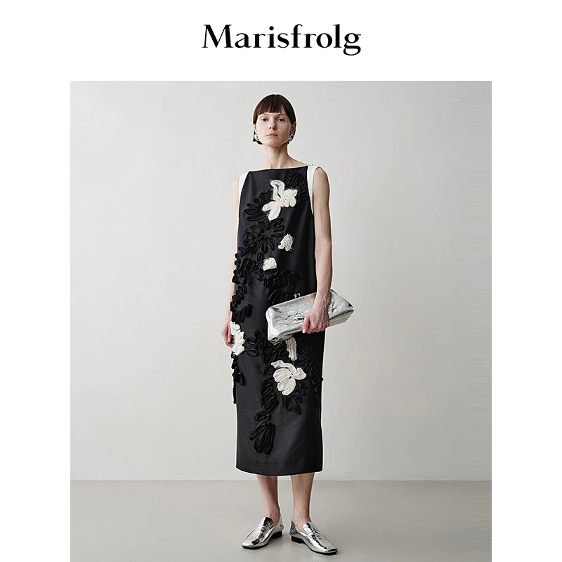 【白夜之诗】Marisfrolg玛丝菲尔春季高级质感轻奢连衣裙ACFZ10356