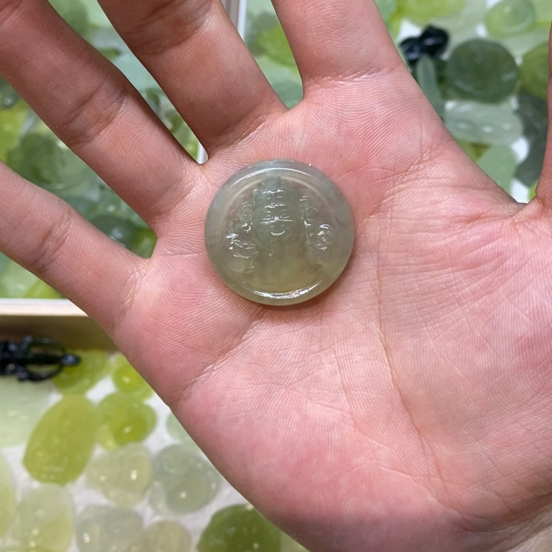岫玉未镶嵌吊坠(不含链)