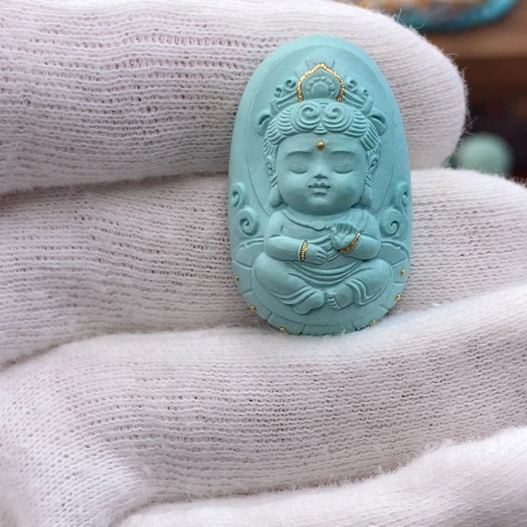 绿松石未镶嵌珠宝奇石