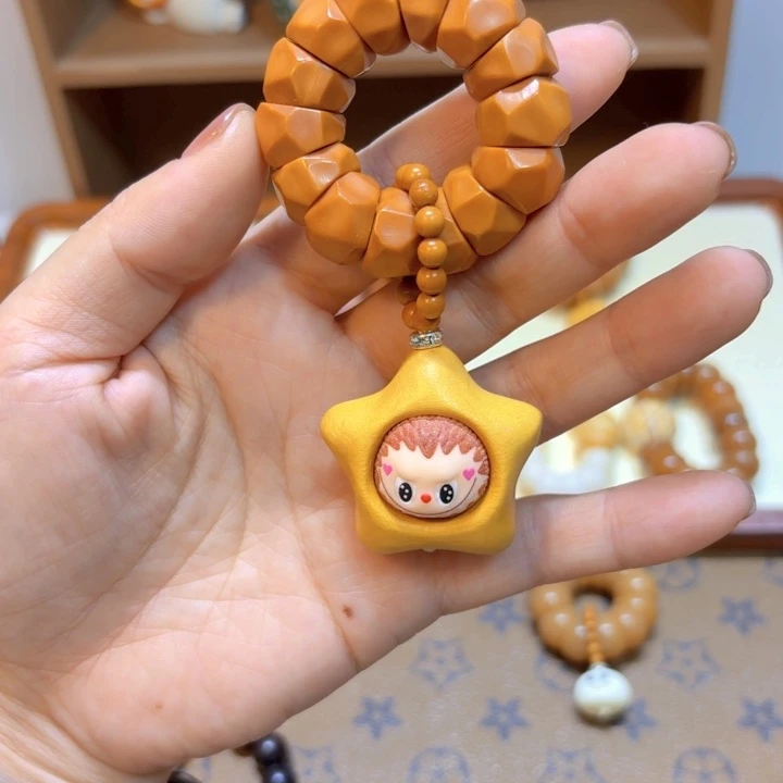 星月菩提手串猴头无相大肠手捻星星卡布布