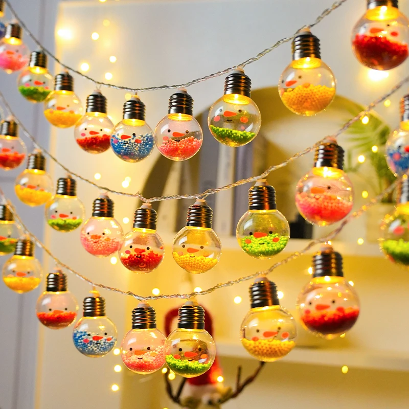 2026新款小彩灯串灯闪灯节日装饰发光氛围灯带摆摊场景布置贺新年