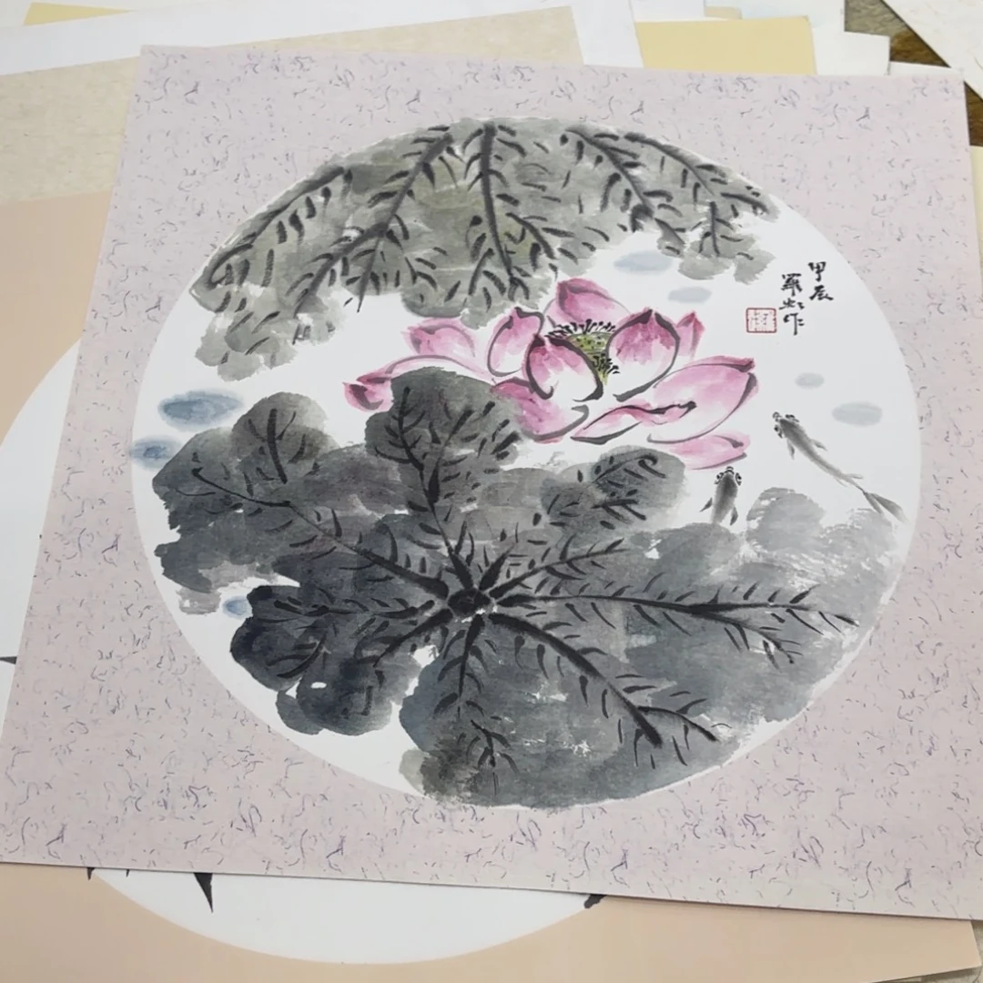 国画33-33卡纸作品艺