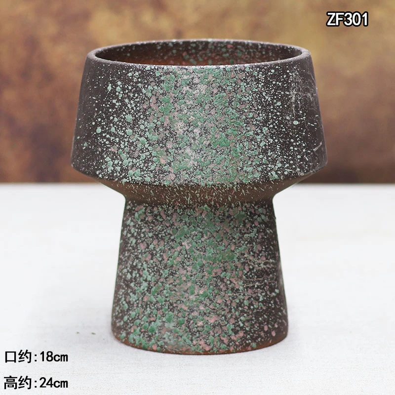 大号陶瓷多肉花盆透气老桩盆家用绿植盆栽户外阳台庭院网红款花盆