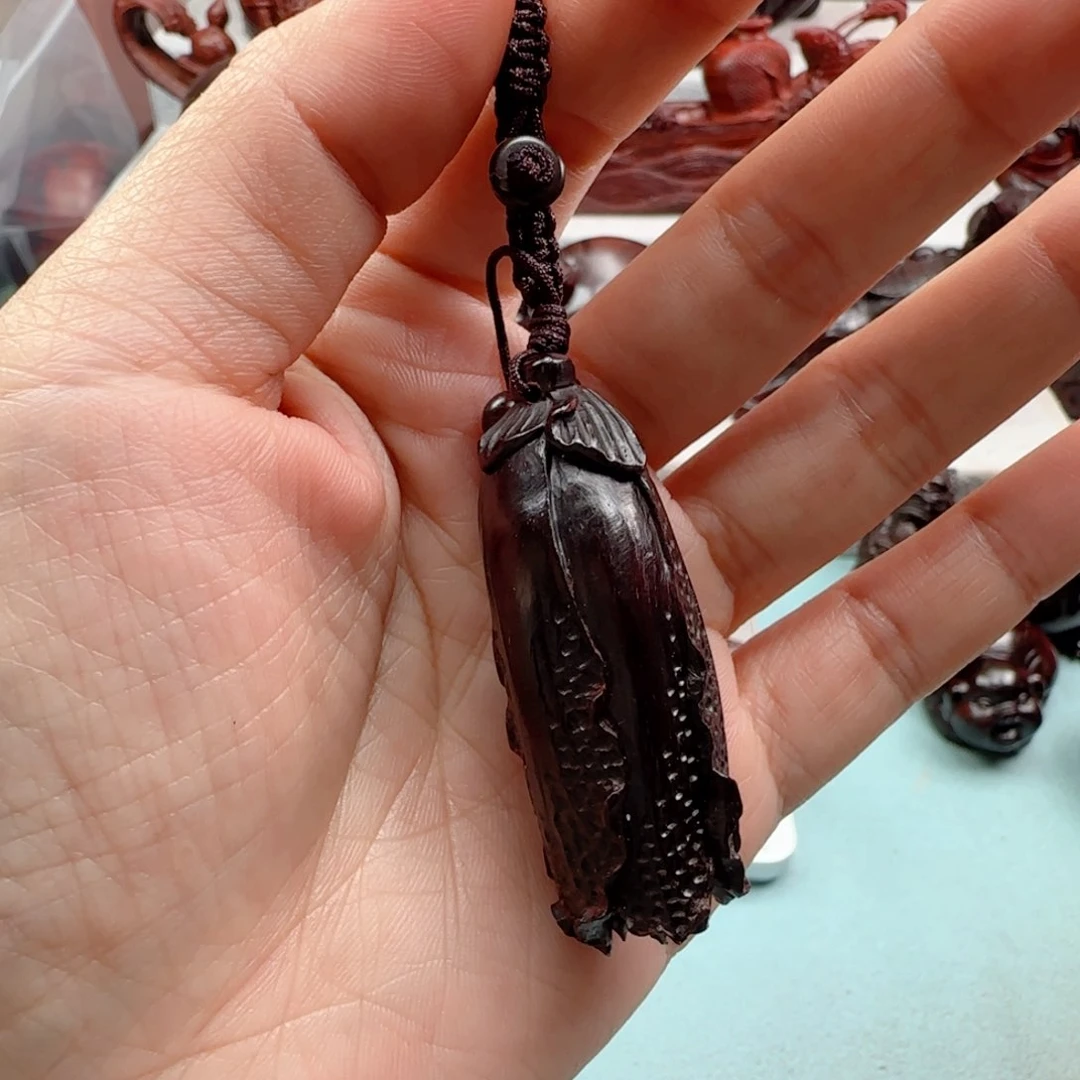 小叶紫檀把件?****?百财