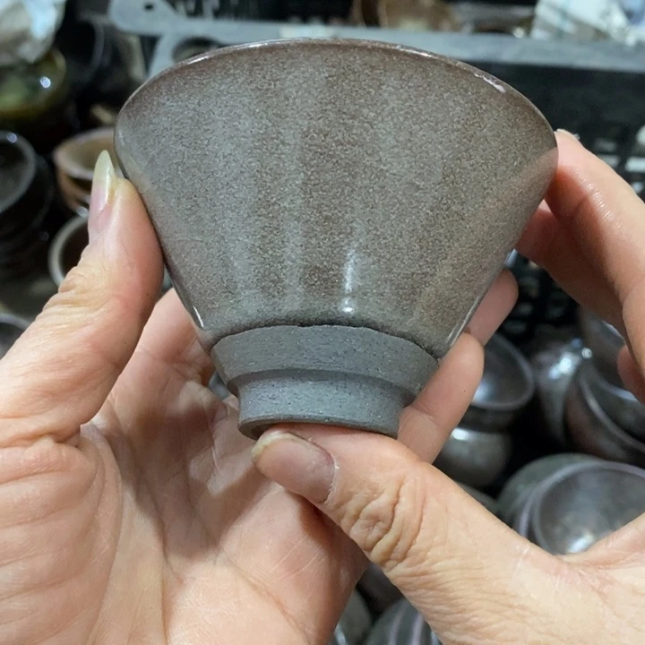茶盏建阳建盏微瑕斗笠