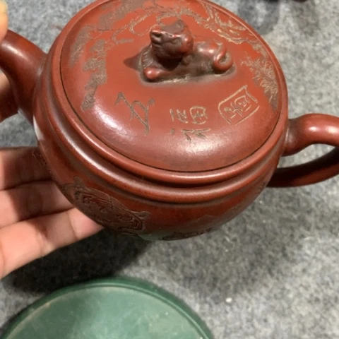 大***地紫砂茶壶陶瓷摆件爱好者摆件