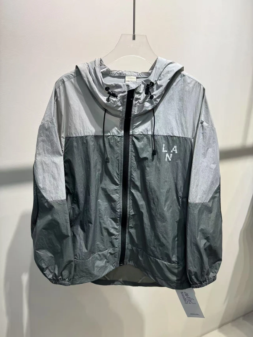 XTJ STUDIO童装 设计师款 LC中大童 拼接防晒衣 新品