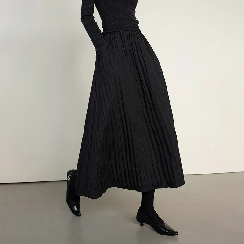 【断码清仓】半裙捏褶半身裙24102128