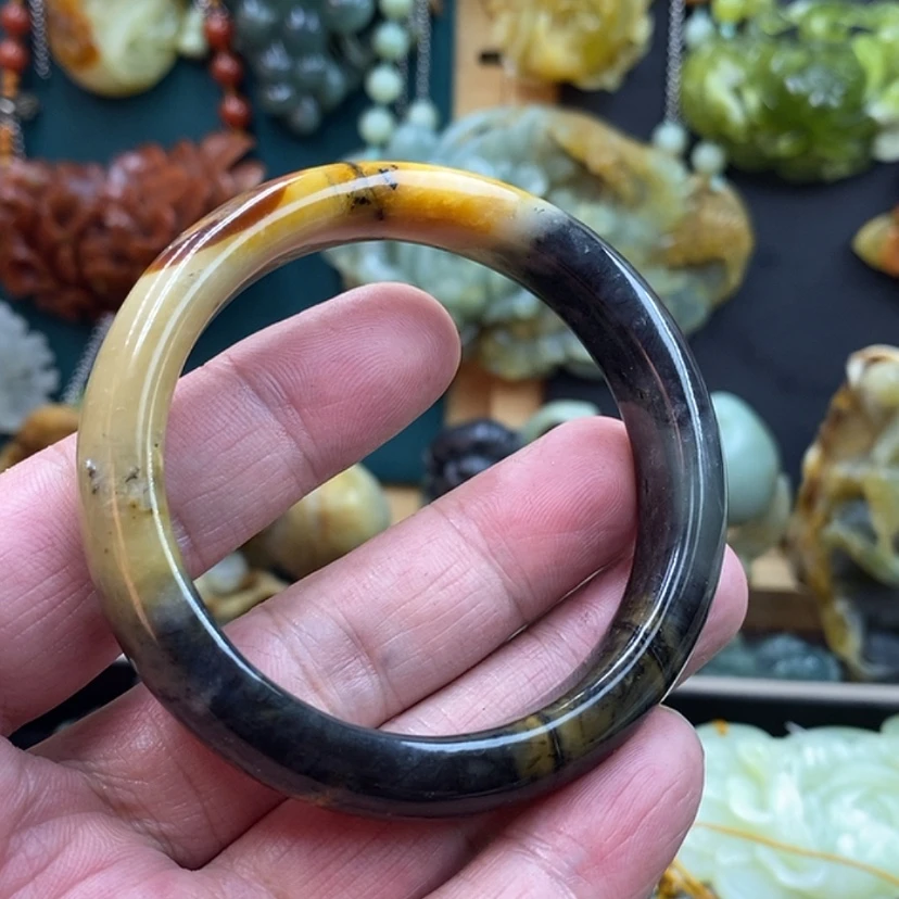 【闪购商品】未镶嵌蛇纹石玉手镯54