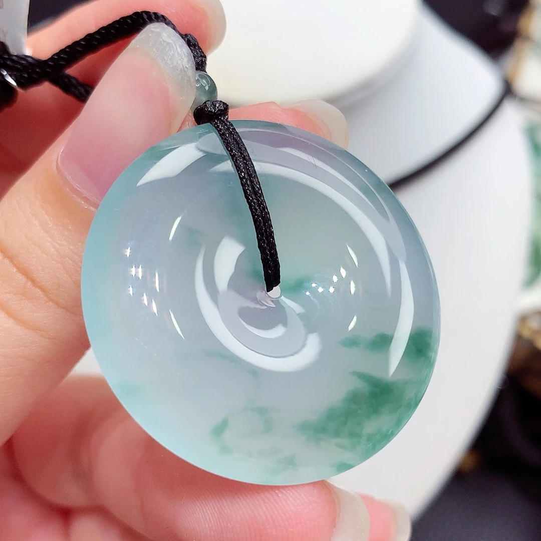 翡翠未镶嵌颈饰翡翠88，35.3/6.2