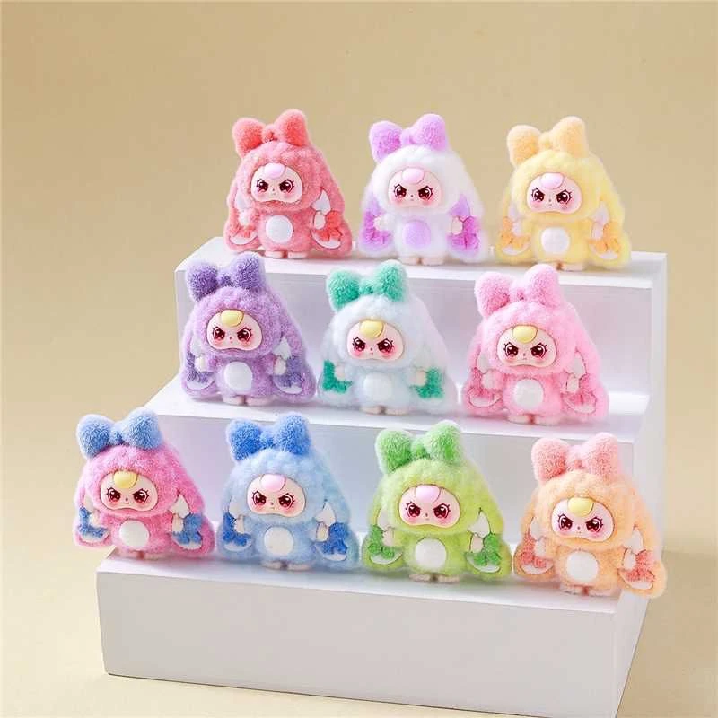 新款植绒可爱大垂耳兔蝴蝶结diy创意动物公仔摆件