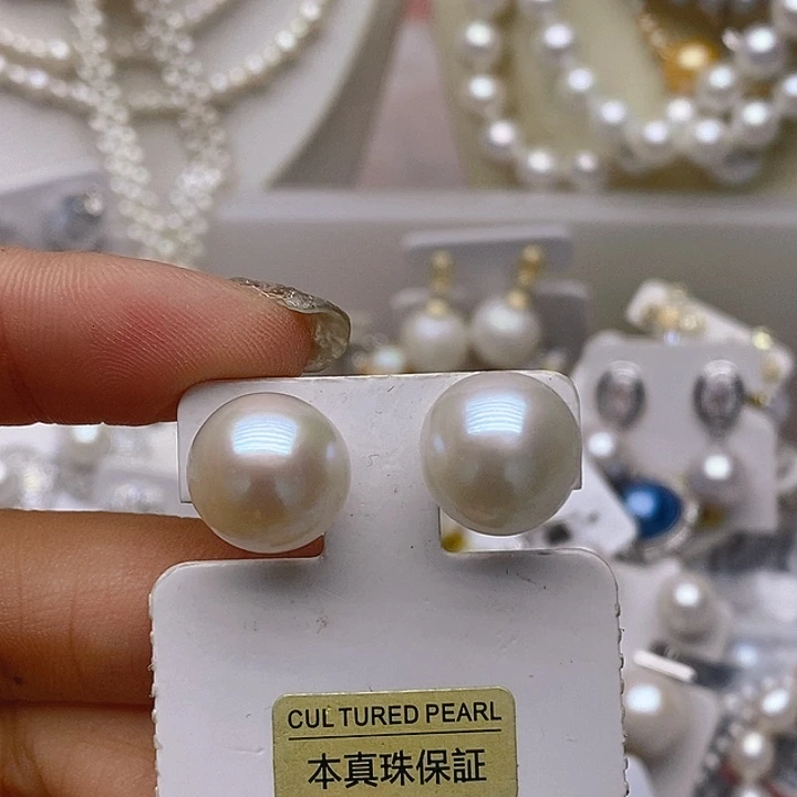 淡水珍珠未镶嵌耳钉