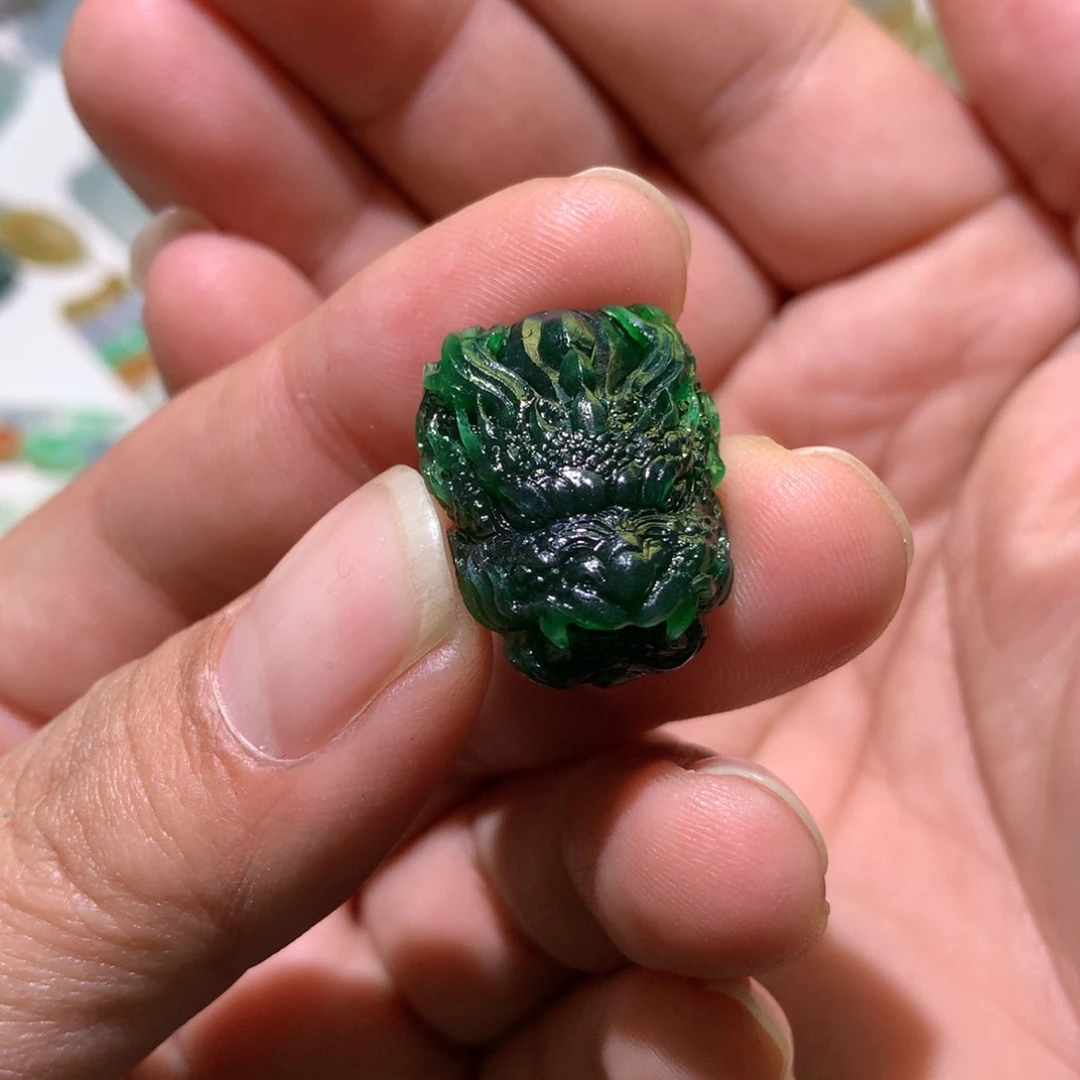 未镶嵌定制翡翠蓝水龙头24.9/19.19.3