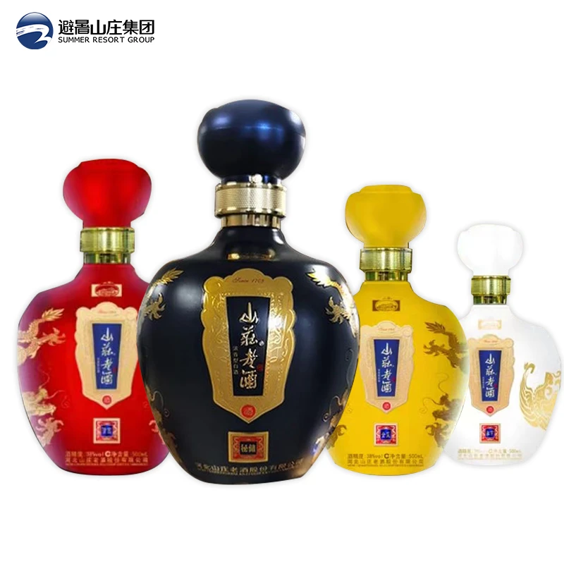 山庄金清秘垂纯粮酿造浓香型白酒整箱装38度500ml*4瓶