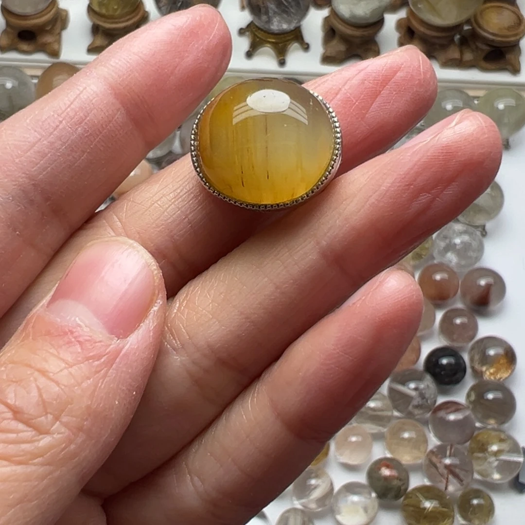 水晶珠宝半成品银S925镶嵌