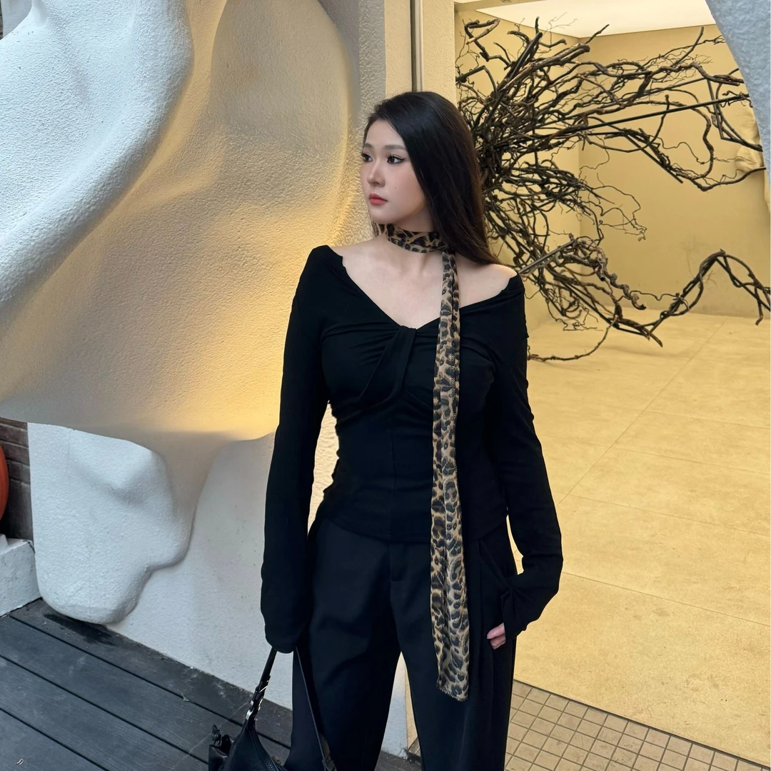 微胖甜辣  ins涉谷辣妹甜酷打底衫显瘦大码针织