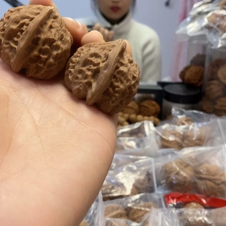 文玩核桃把件38.5平谷大枣蜡皮