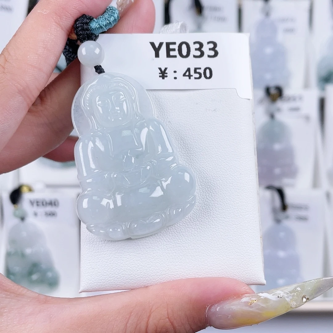 翡翠未镶嵌颈饰YE033