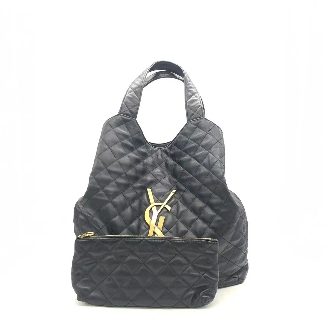 99新 YSL/圣罗兰 【安则专属】黑金icare托特包