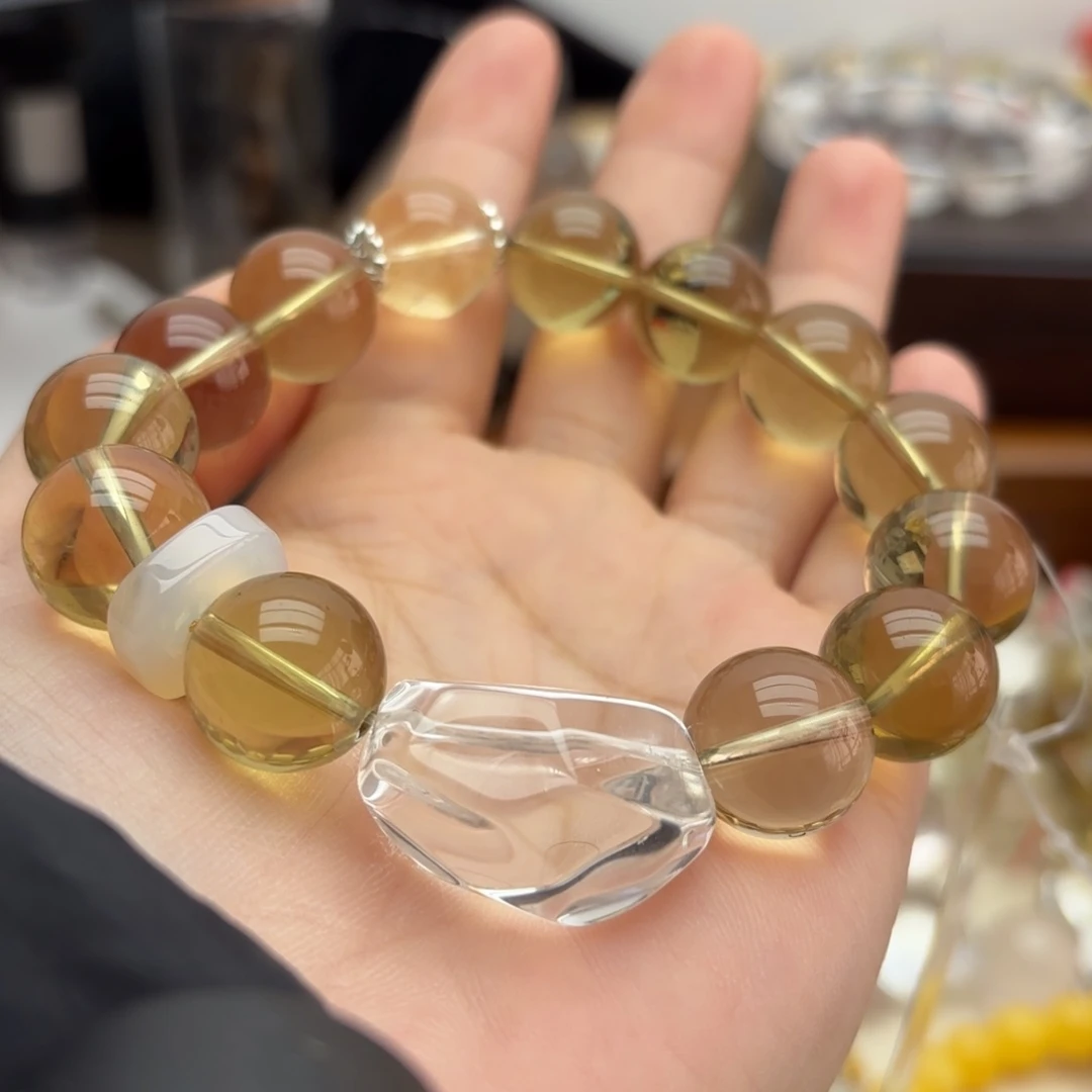 未镶嵌手链水晶黄水晶