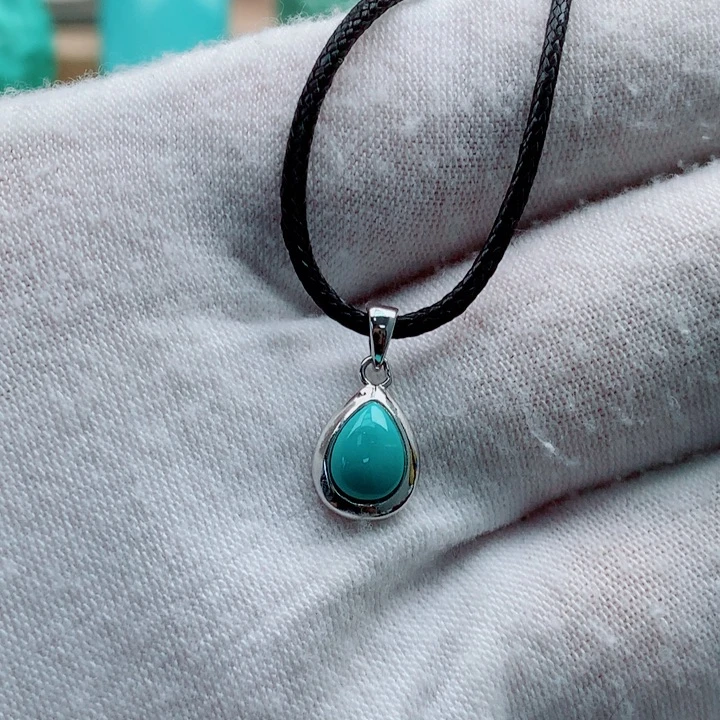 银S925镶嵌绿松石配饰